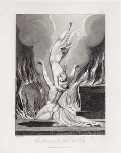 The Reunion of the Soul & the Body (Bentley 435-12) by William Blake